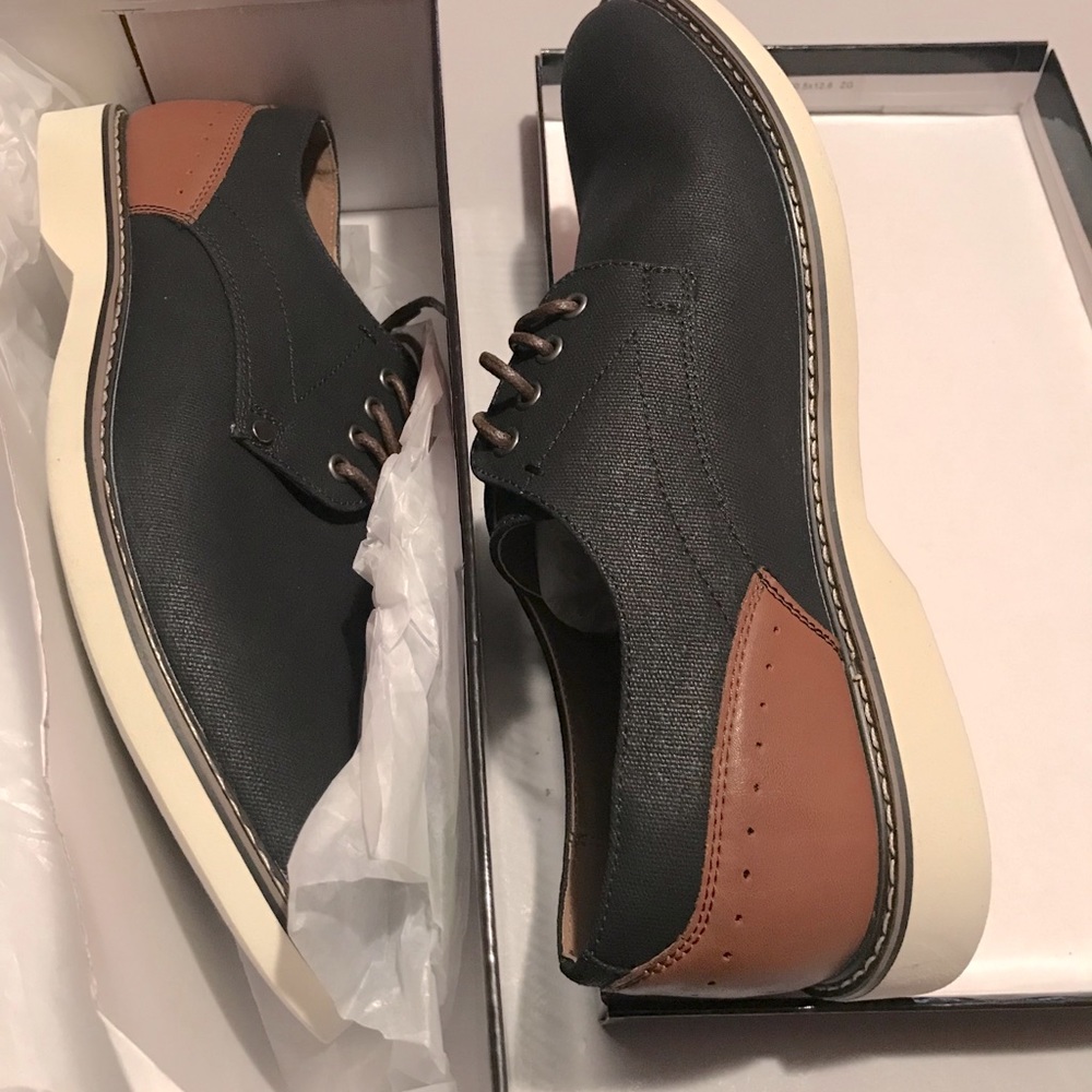 Men Shoes, Size 10,Black/Brown, Designer MADDEN